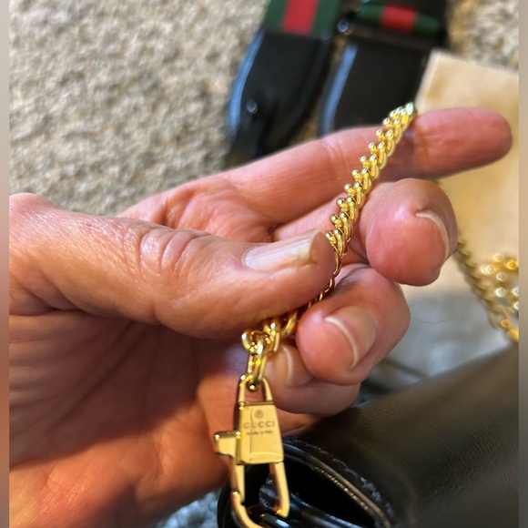 Gucci Azalea Calfsk Web Monochrome Horsebit 1955 wallet - Picture 7 of 13